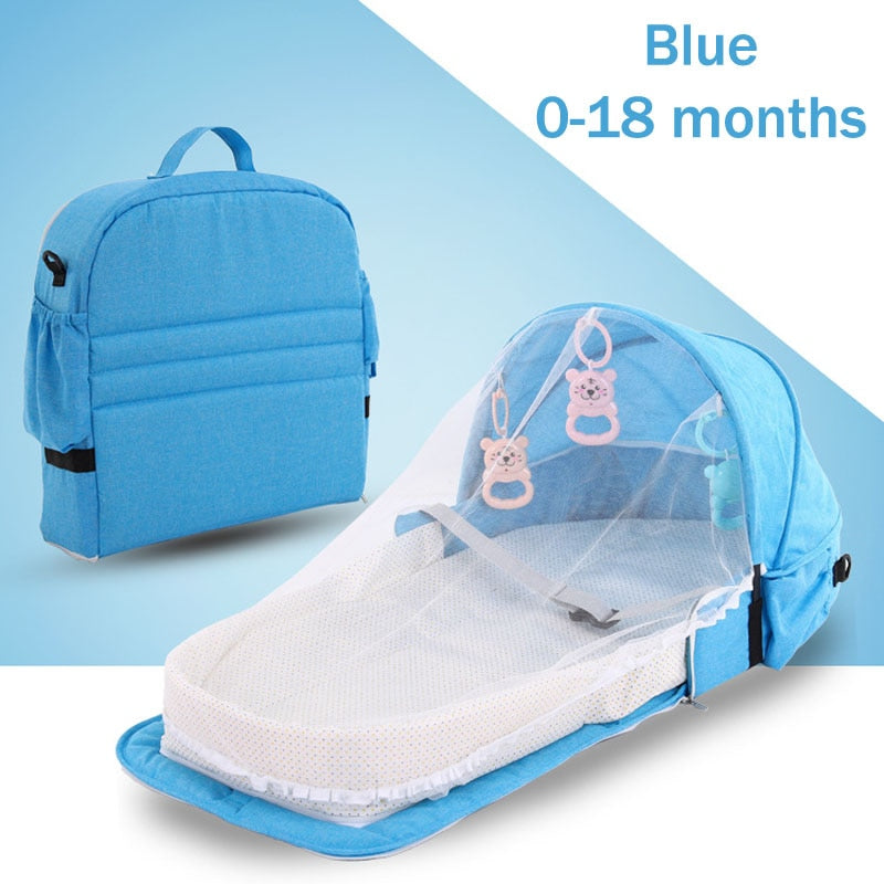 Compact Collapsible Baby Crib Backpack Carrier - Halri