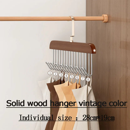 Compact 3-Hook Closet Storage Rack Organizer