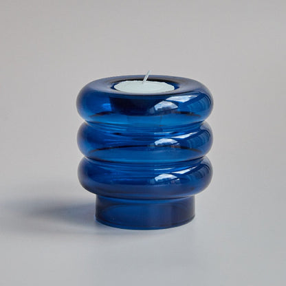 Double Glass Twist Candle Holder