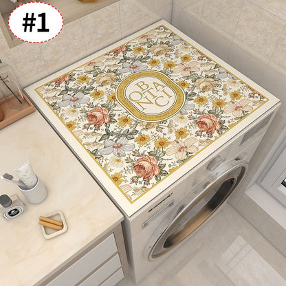 Vintage Style Floral Washer Drain Mat Cover