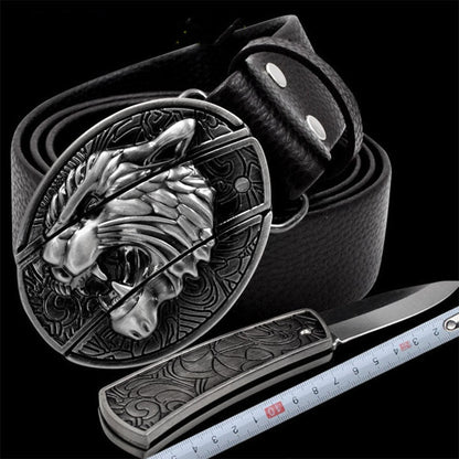Compact Pocket Knife Leather Belt - Halri