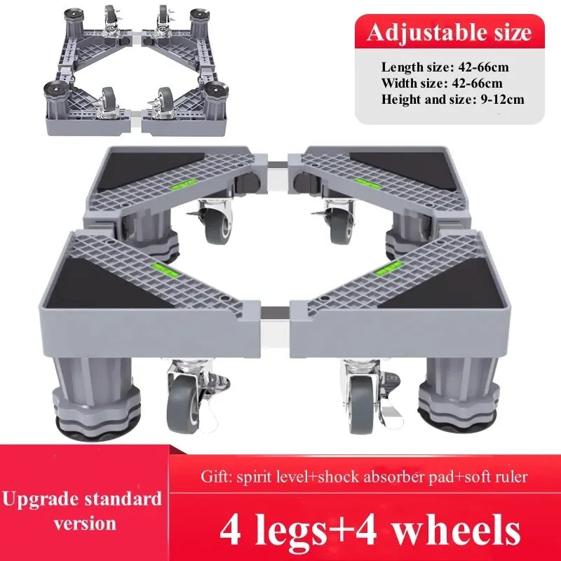 Universal Appliance Roller with Locking Wheels & Leveling Feet