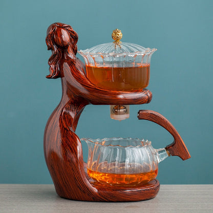 Magical Ocean Whimsy Wood Teapot