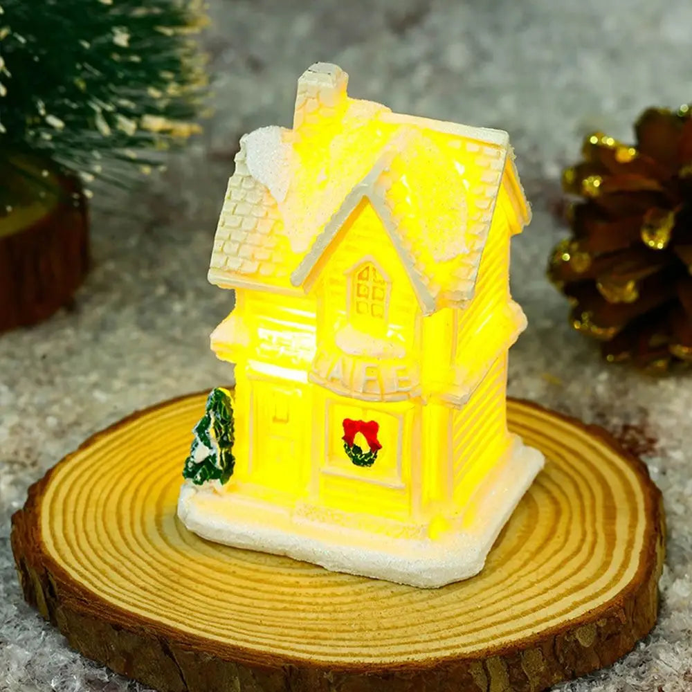 Beautiful Snowflake Christmas Village Houses