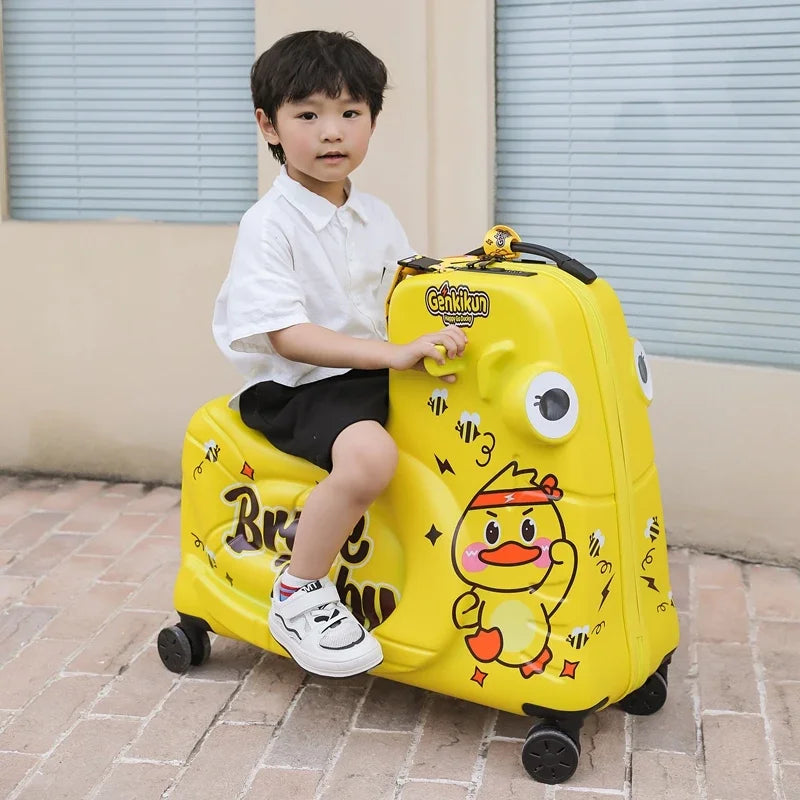 Fun Ride On Kids Luggage Trolley