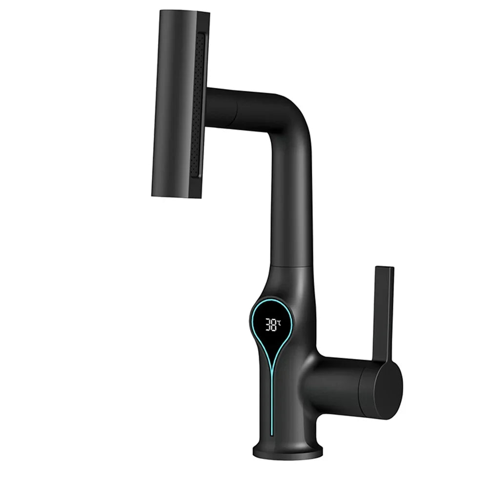 Modern Bathroom Faucet with Digital Temperature Control - Halri
