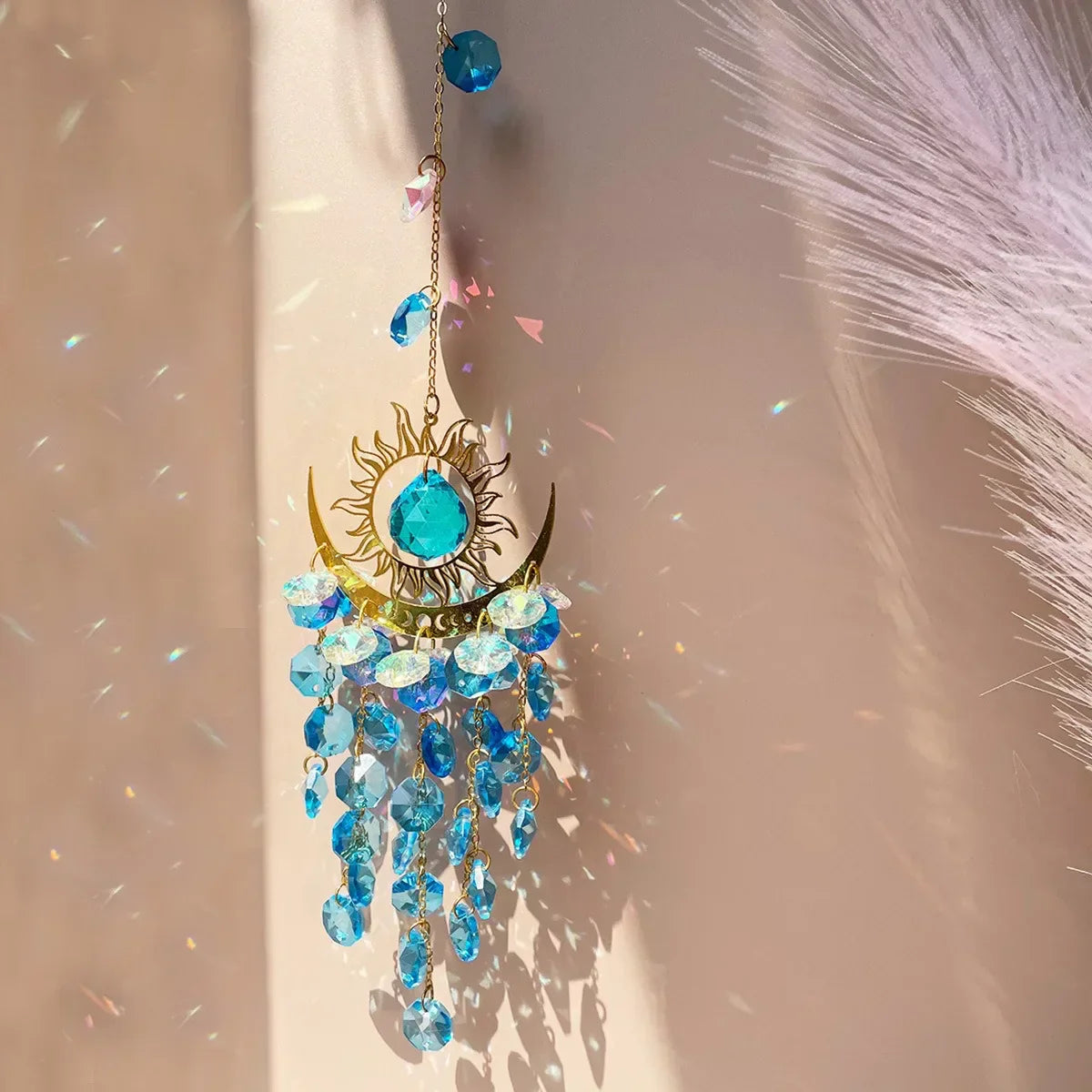 Sparkling Crystal Glass Suncatcher Ornament - Halri
