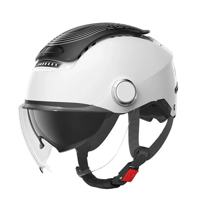 Lightweight Open Face Motorcycle Helmet with Dual Visor