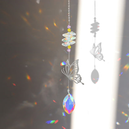 Beautiful Crystal Moon Wind Chime Catcher
