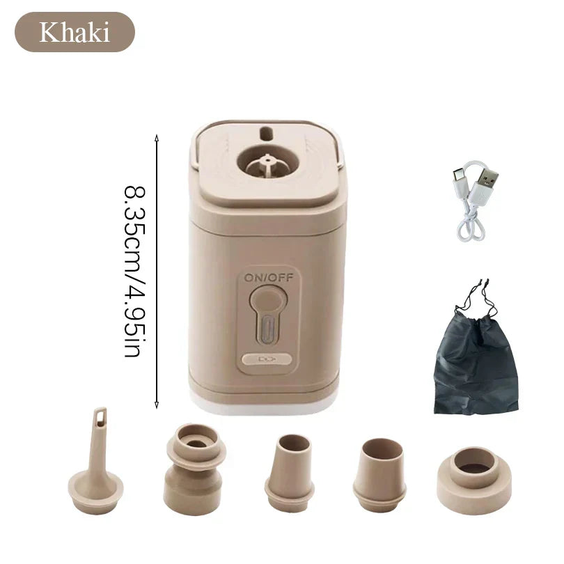 Portable Mini Air Compressor Pump with 5 Tips - Halri