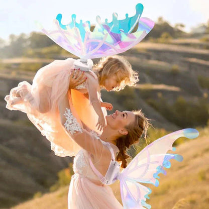 Bright LED Fairy Wing Costume for Kids and Adults