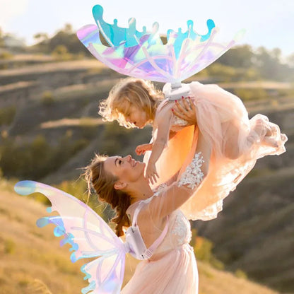 Sparkling LED Fairy Wing Costume for Kids Adults