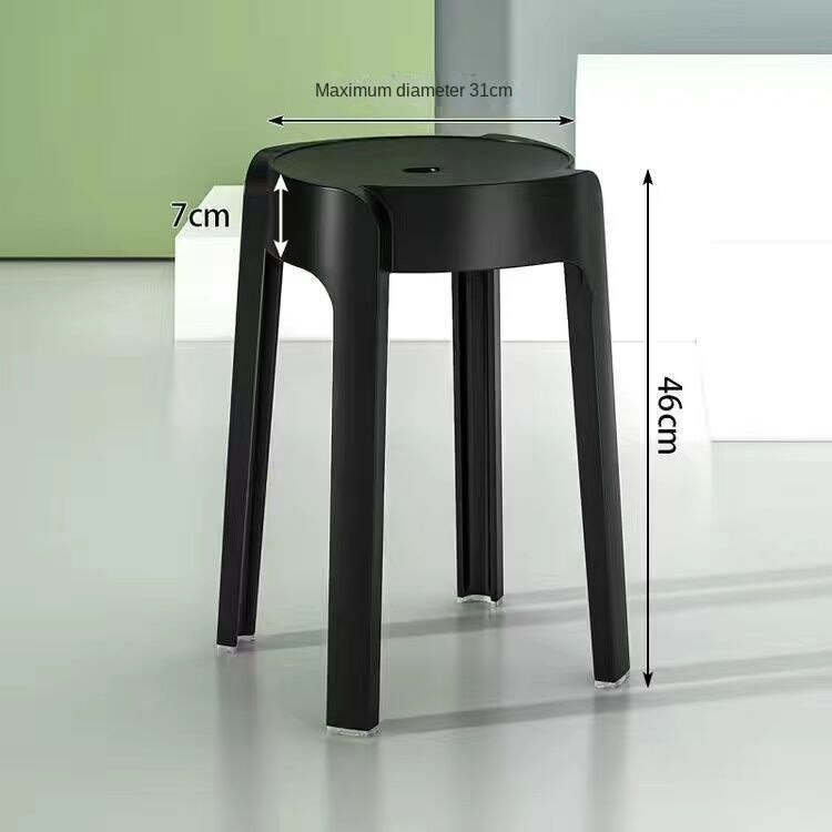 Space Saving Wooden Kitchen Stools