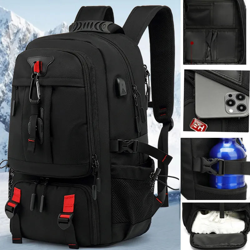 Functional Travel Laptop Backpack with USB Charger - Halri