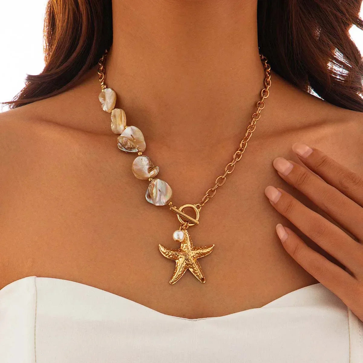 Colorful Ocean Shell Beach Jewelry Set