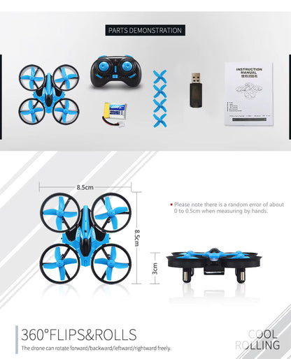 Safe Mini Kids Drone with Guarded Propellers