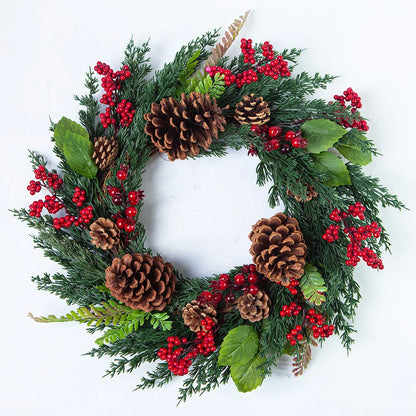 Fresh Holiday Red Berry Christmas Wreath