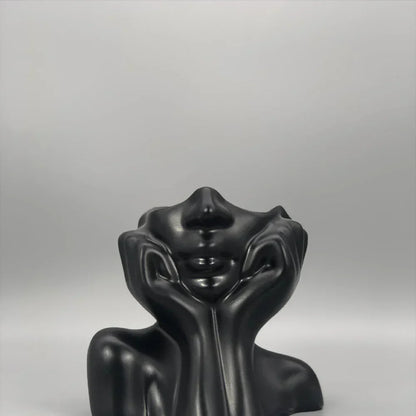 Happy Floral Garden Pot Statue