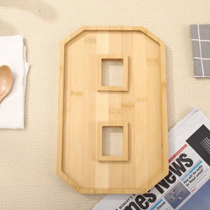 Rustic Wood Numbered Serving Platter