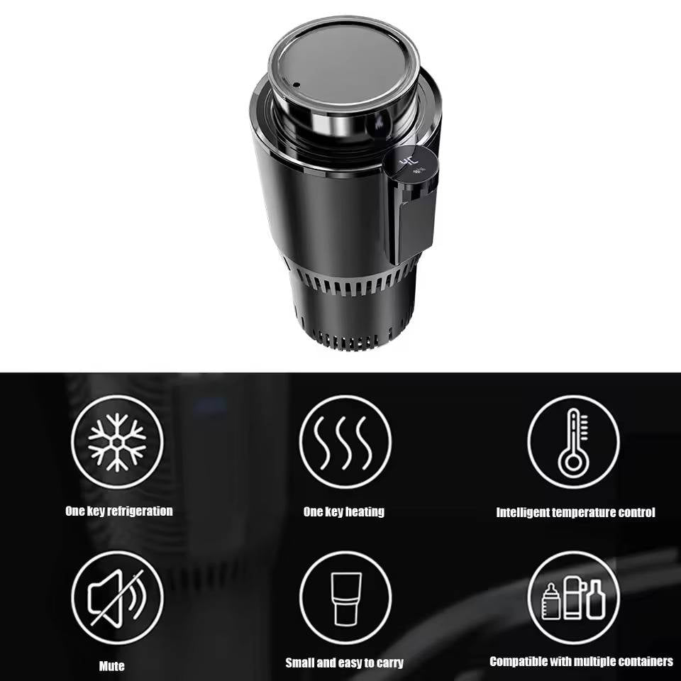 Insulated Heated and Cooled Car Cup Holder