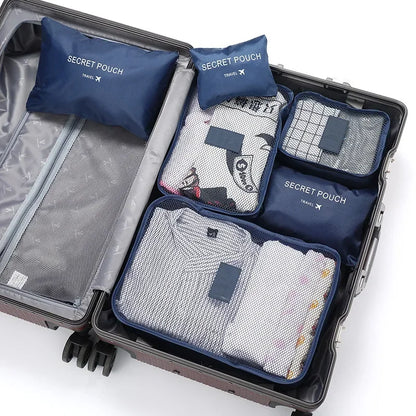 Practical Travel Bag Organizer Kit 6-Piece Waterproof Set