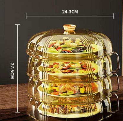 Collapsible Microwave Food Lid Protector