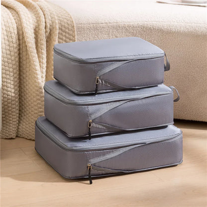 Compact Travel Accessories 3pc Set Waterproof Bag Organizers