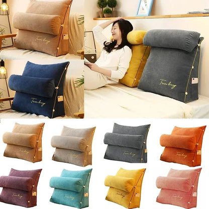Comfortable Bed Back Pillow for Reading and TV