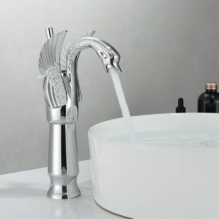 Luxury Swan Style Single Handle Gold Faucet - Halri