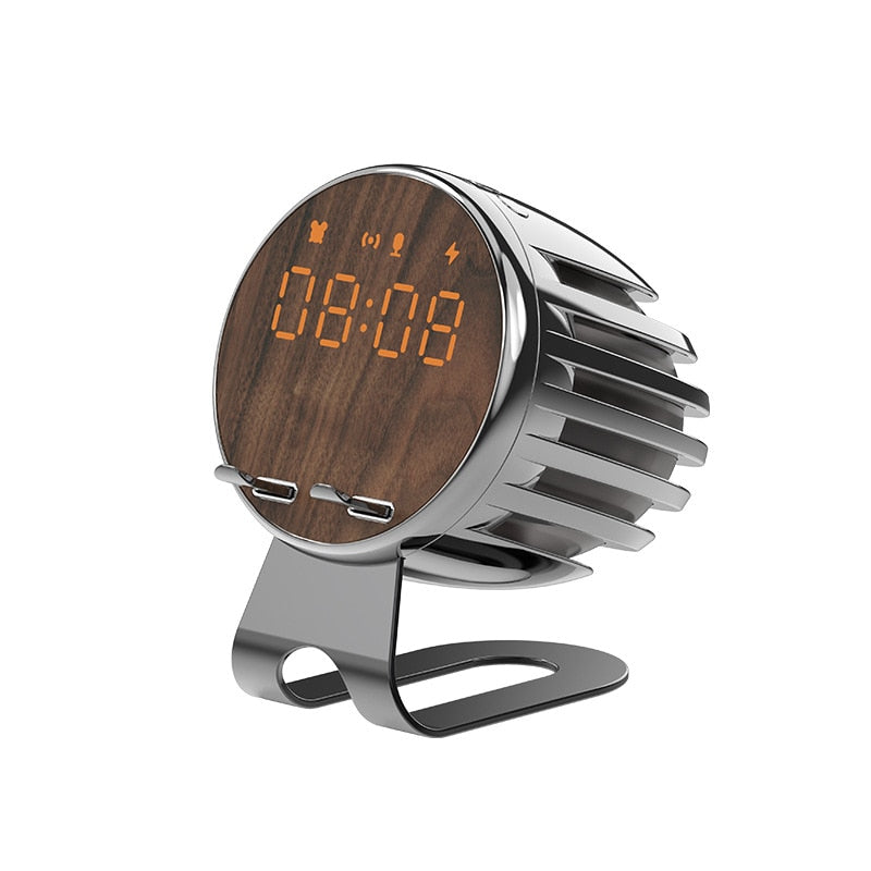 Luxury Wood Bluetooth Speaker Alarm Clock - Halri