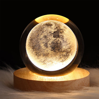 Sparkling Glass Globe Lamp