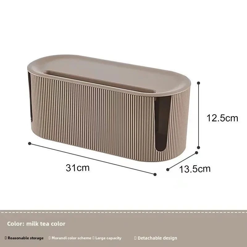 Compact Cable Management Box with Lid