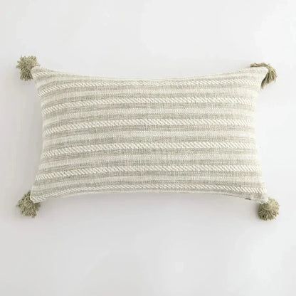 Stylish Home Decor Cushion Cover with Colorful Tassels