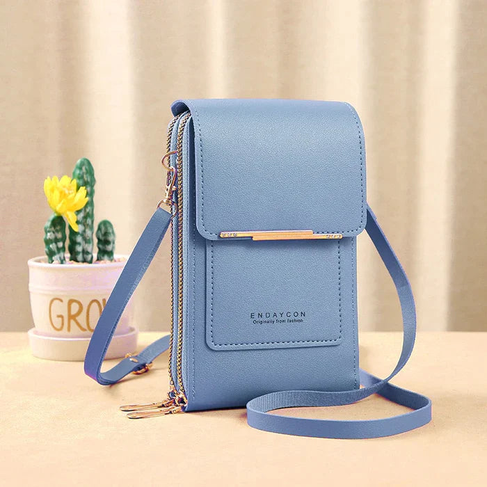 Safe RFID Blocking Cross Body Purse Travel Wallet