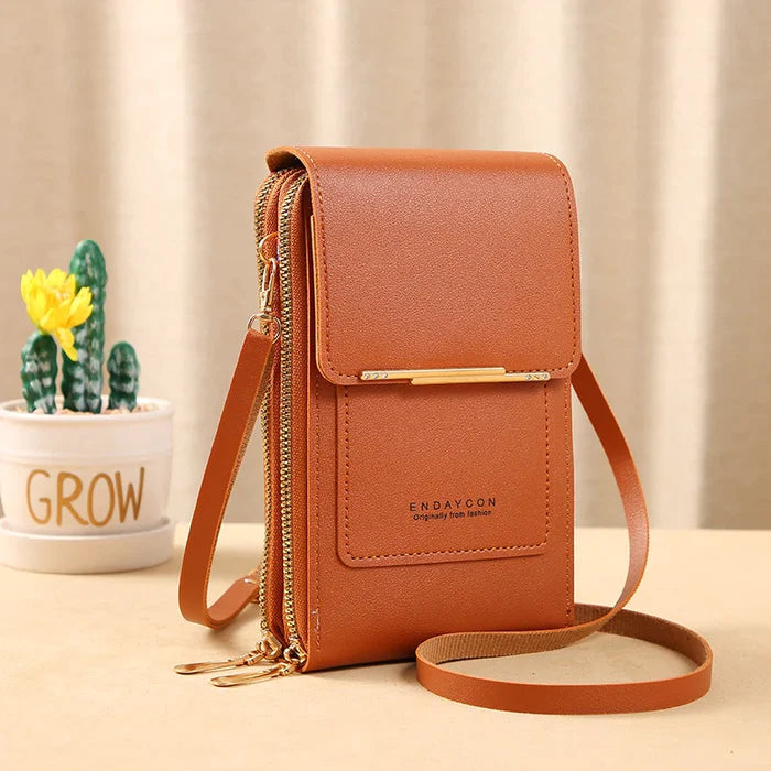 Safe RFID Blocking Cross Body Purse Travel Wallet