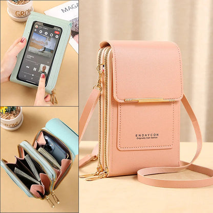 Safe RFID Blocking Cross Body Purse Travel Wallet