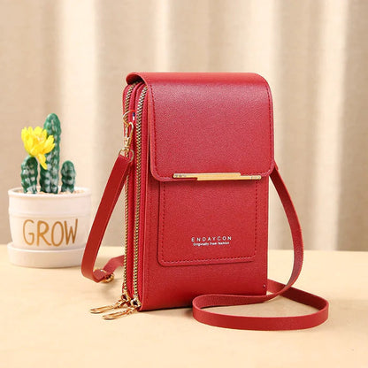 Safe RFID Blocking Cross Body Purse Travel Wallet