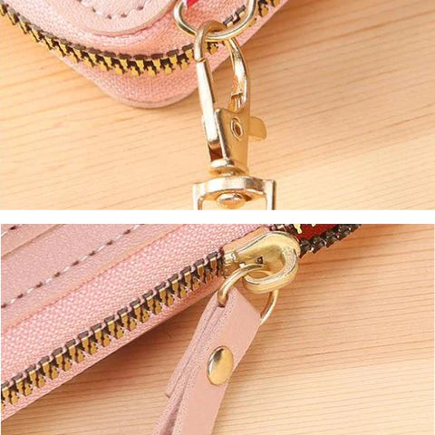 Safe RFID Blocking Cross Body Purse Travel Wallet