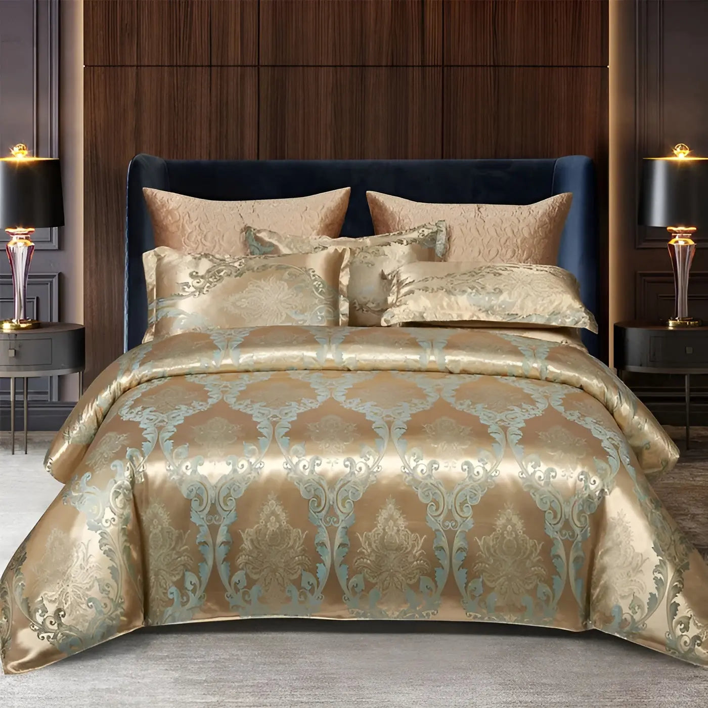 Elegant Soft Jacquard Duvet Cover for Bedroom