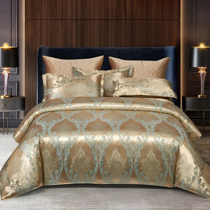 Elegant Soft Jacquard Duvet Cover for Bedroom