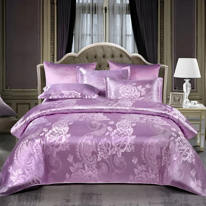 Elegant Soft Jacquard Duvet Cover for Bedroom