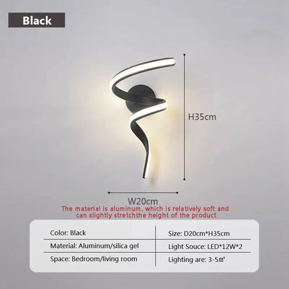Slim LED Wall Sconce Light for Bedroom and Hallway