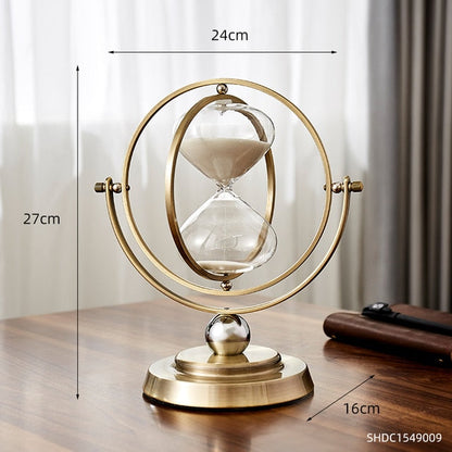 Elegant Metal Hourglass Table Decor