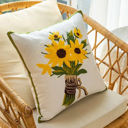 Colorful Floral Cushion 18x18 inches