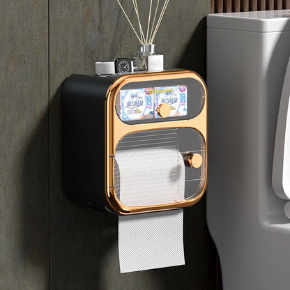 Space-Saving Toilet Paper Holder Storage Cabinet - Halri
