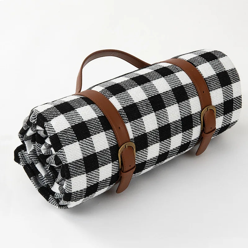Waterproof Folding Camping Blanket with Handle Strap