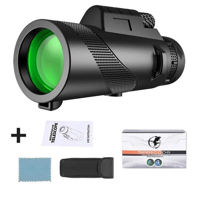 Compact 80x100 HD Zoom Monocular Telescope - Halri