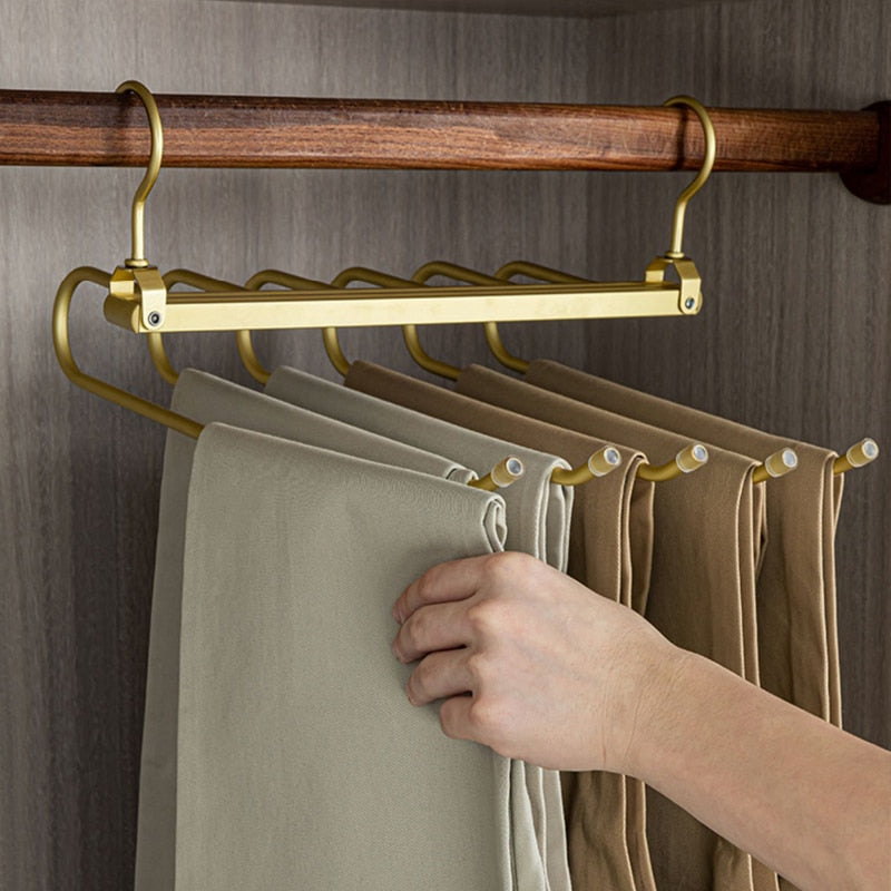 Compact Pants Hanger - Slim Closet Organizer - Halri