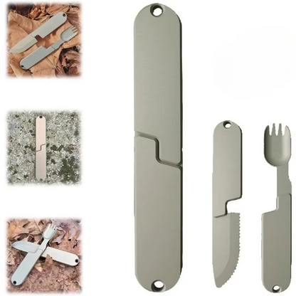 Portable 2-in-1 Travel Cutlery Set - Halri