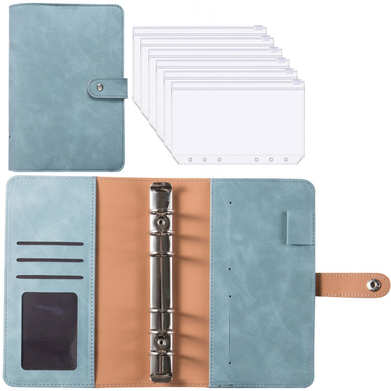 Practical Leather Wallet Notebook Expense Tracker